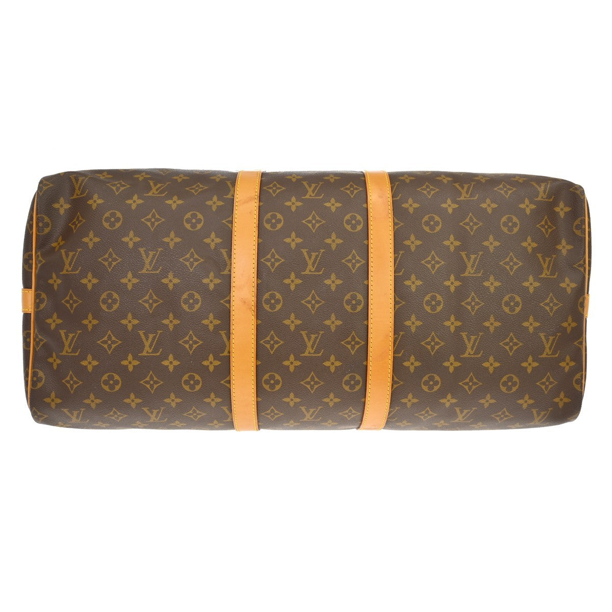 Louis Vuitton Keepall Bandouliere Bag Monogram Canvas Brown Canvas Travel Bag Bag (Pre-Owned)