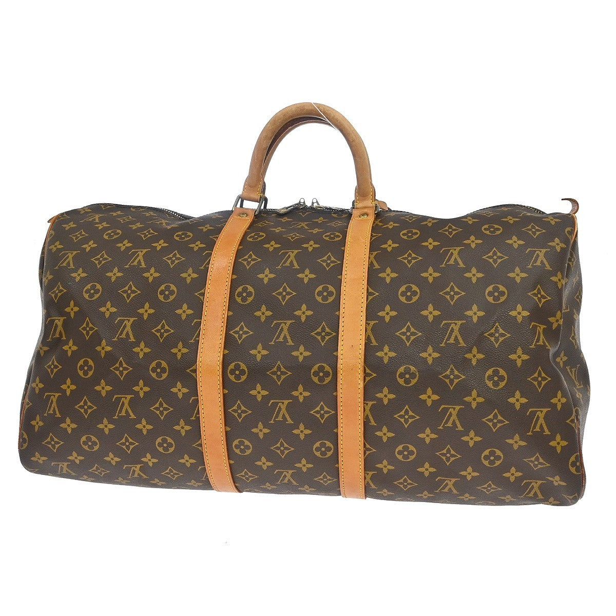 Louis Vuitton Keepall Bag Monogram Canvas Brown Canvas Travel Bag Bag (Pre-Owned)