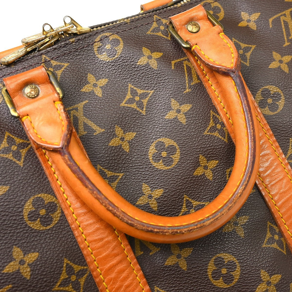 Louis Vuitton Keepall Bag Monogram Canvas Brown Canvas Travel Bag Bag (Pre-Owned)