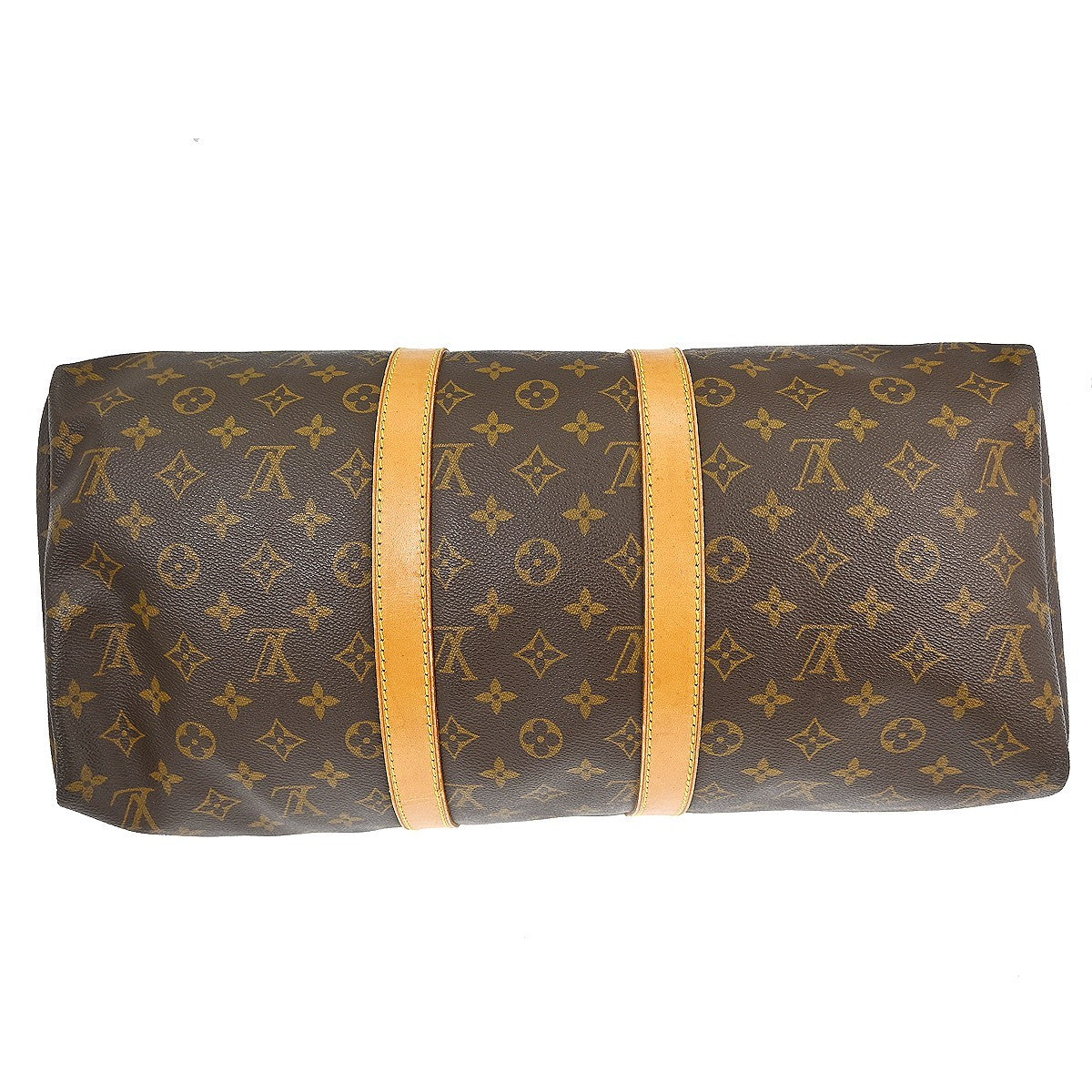 Louis Vuitton Keepall Bag Monogram Canvas Brown Canvas Travel Bag Bag (Pre-Owned)