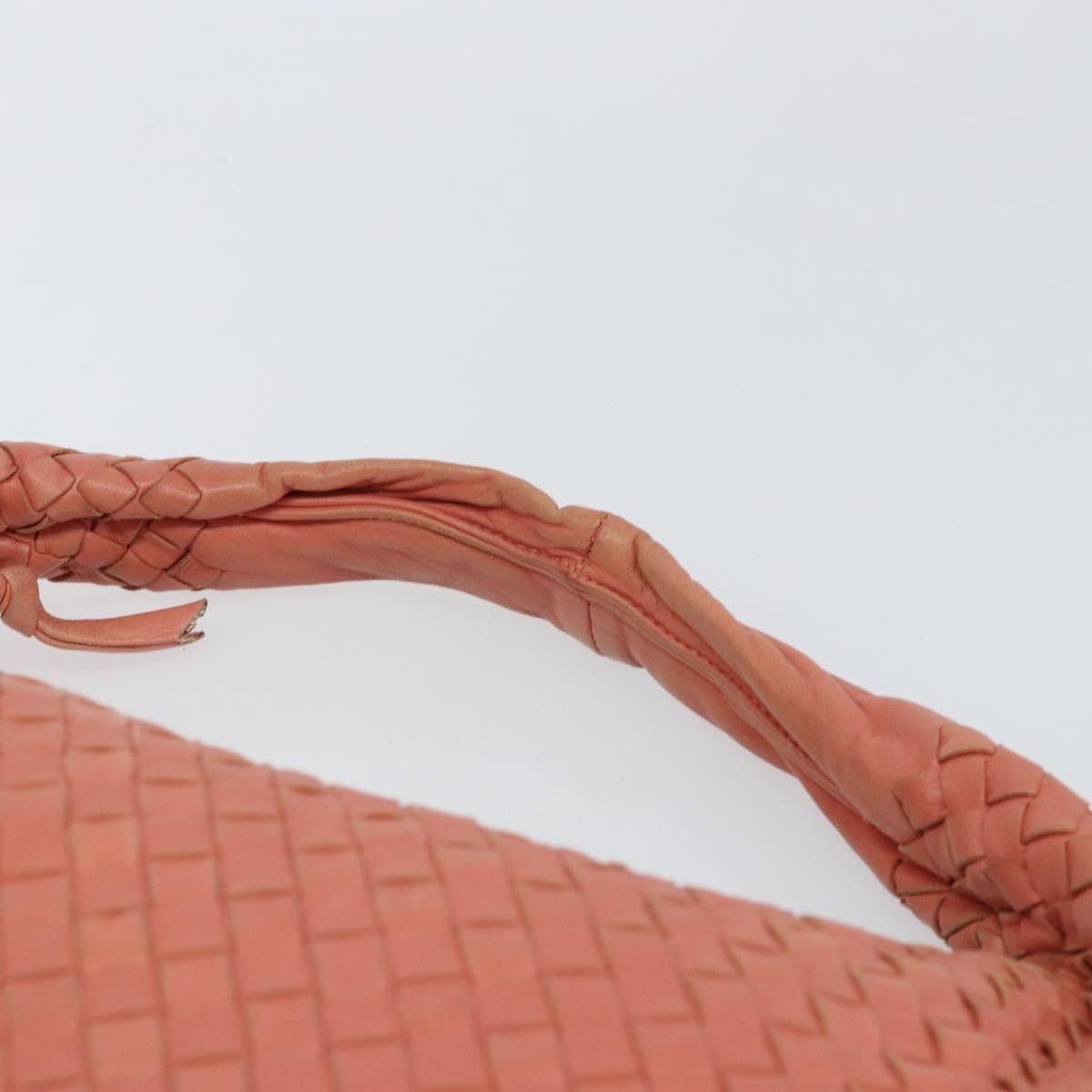 Bottega Veneta Veneta Hobo Intrecciato Nappa Pink Leather Handbag (Pre-Owned)