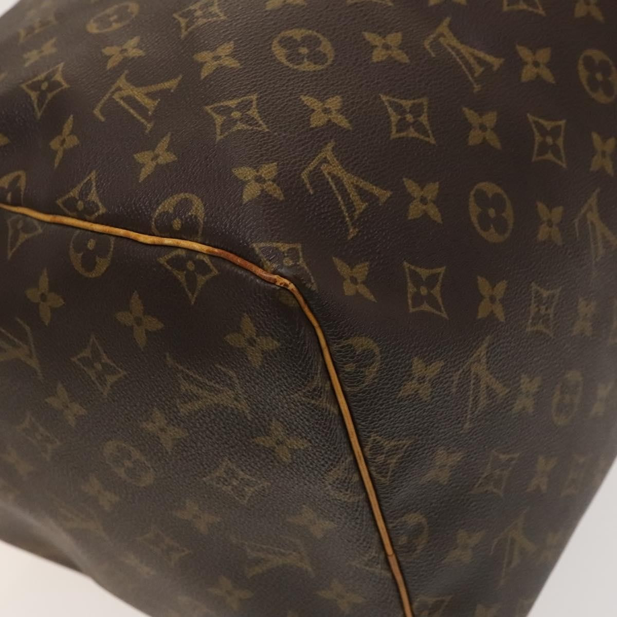 Louis Vuitton Keepall Bag Monogram Canvas Brown Canvas Travel Bag Bag (Pre-Owned)