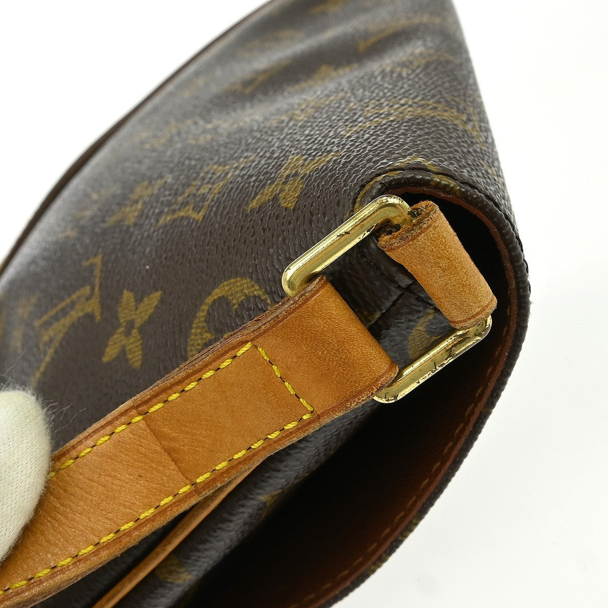Louis Vuitton Musette Tango Handbag Monogram Canvas Brown Canvas Shoulder Bag Bag (Pre-Owned)