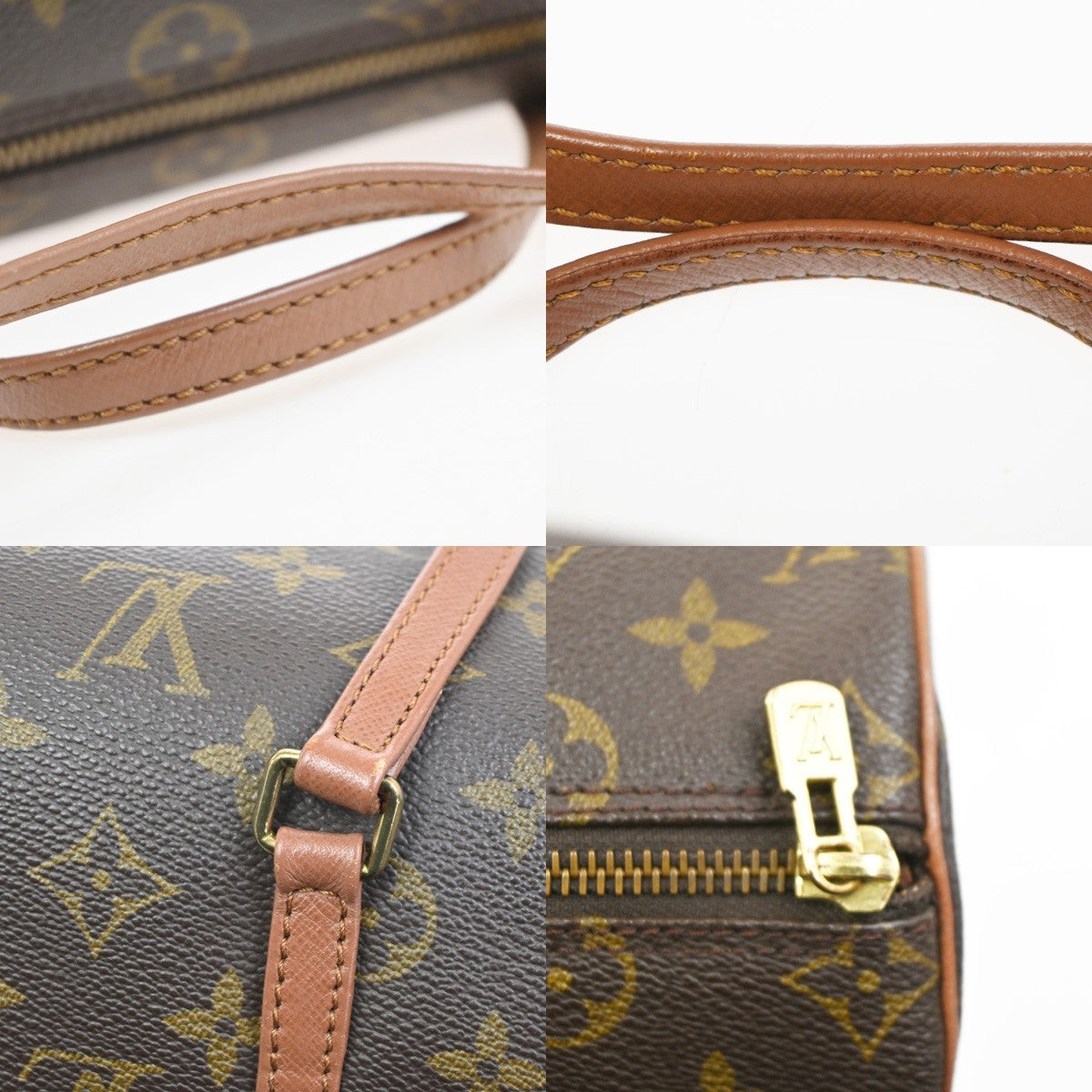 Louis Vuitton Papillon Handbag Monogram Canvas Brown Canvas Handbag (Pre-Owned)