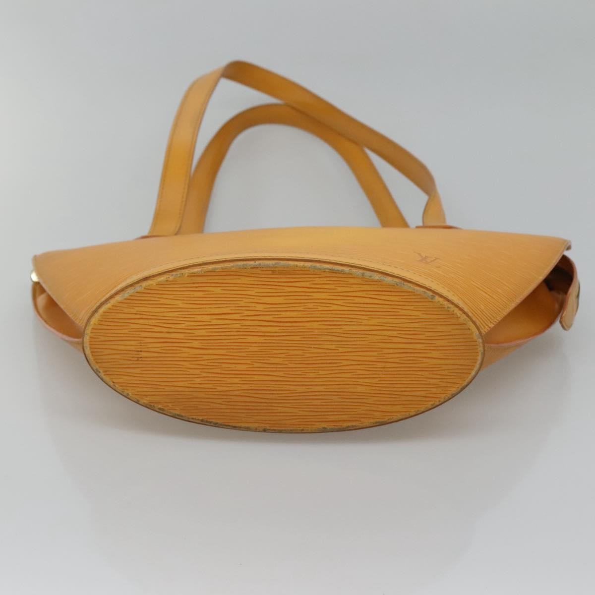 Louis Vuitton Saint Jacques Handbag Epi Leather Yellow Leather Shoulder Bag Bag (Pre-Owned)