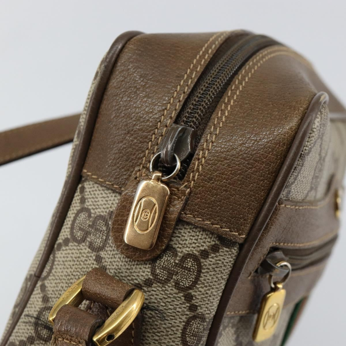 Gucci Ophidia Shoulder Bag Gg Coated Canvas Beige Canvas Shoulder Bag Bag (Pre-Owned)