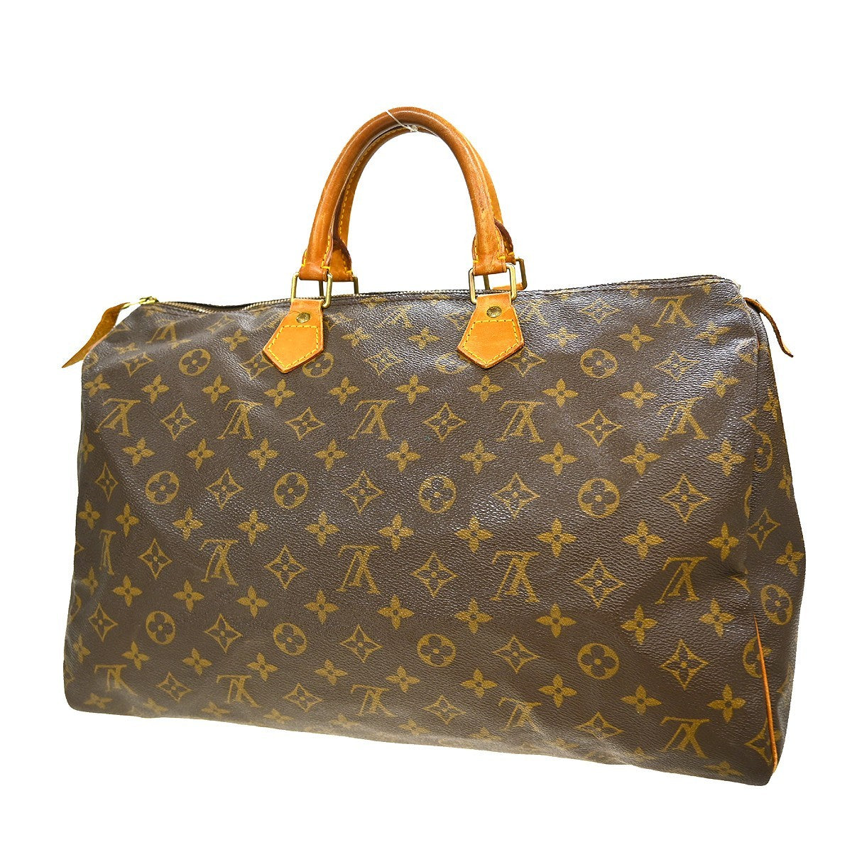 Louis Vuitton Speedy Handbag Monogram Canvas Brown Canvas Handbag (Pre-Owned)
