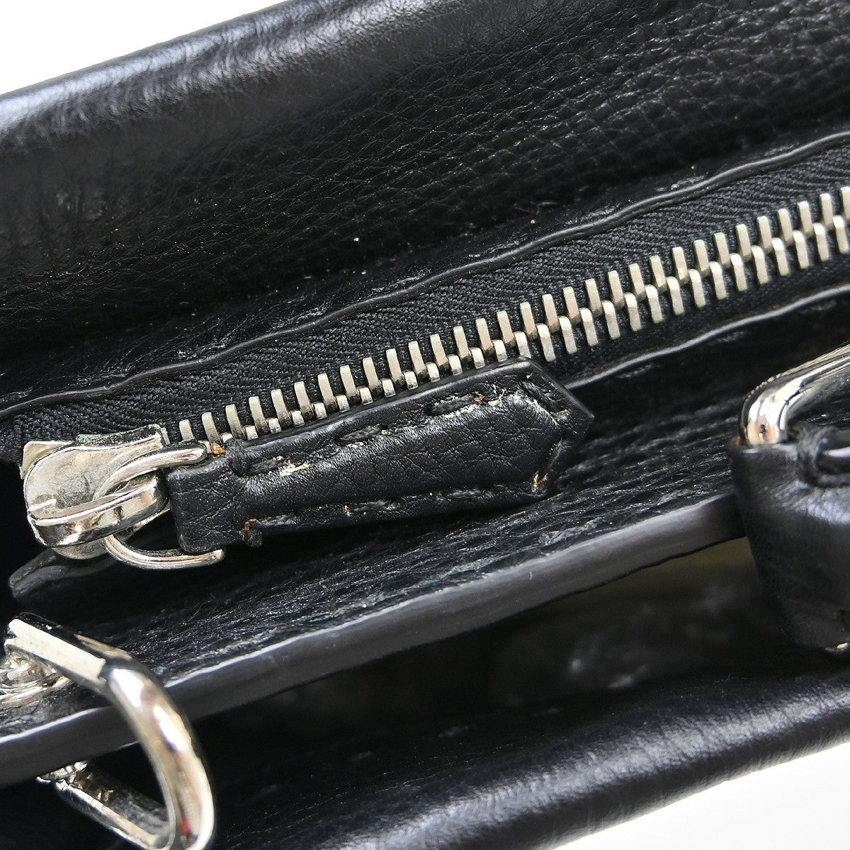 Fendi Selleria Monster Laptop Bag Leather Black Leather Handbag (Pre-Owned)