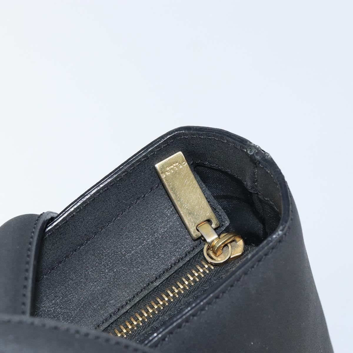 Celine Handbag Leather Black Leather Handbag (Pre-Owned)