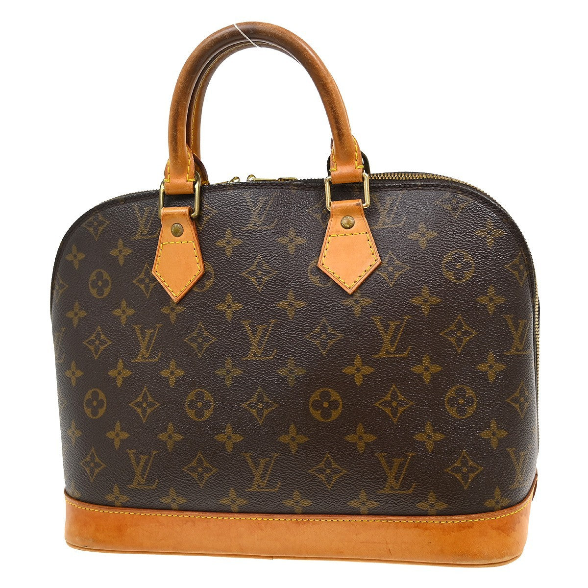 Louis Vuitton Vintage Alma Handbag Monogram Canvas Brown Canvas Handbag (Pre-Owned)