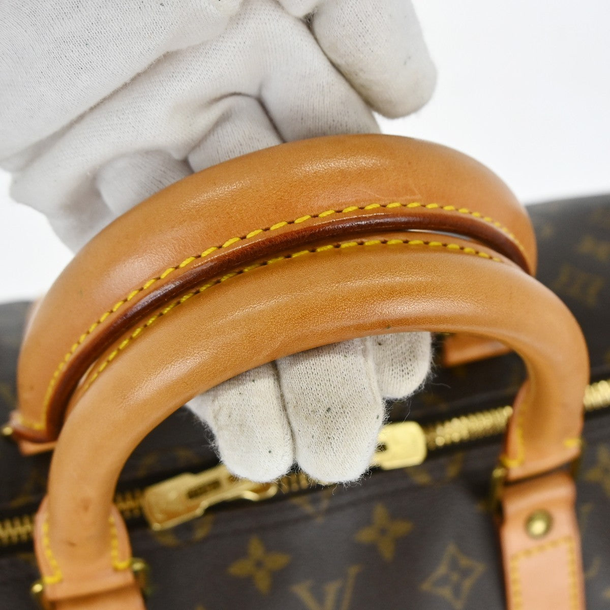 Louis Vuitton Keepall Bag Monogram Canvas Brown Canvas Travel Bag Bag (Pre-Owned)