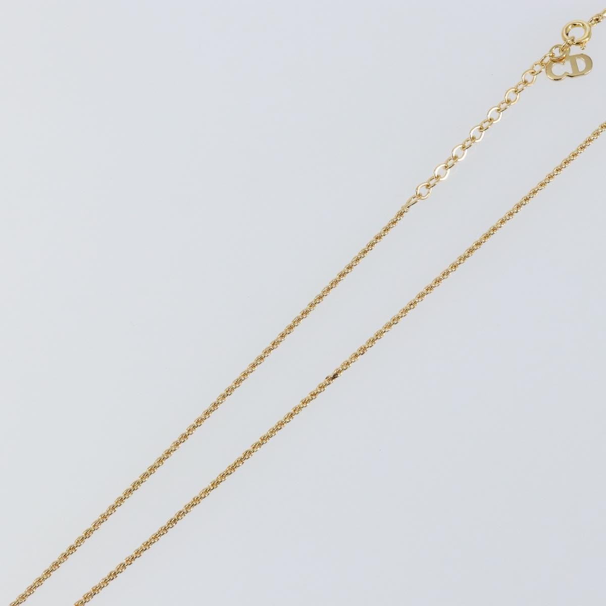 Christian Dior Cd Pendant Necklace Metal Gold Metal Jewelry (Pre-Owned)
