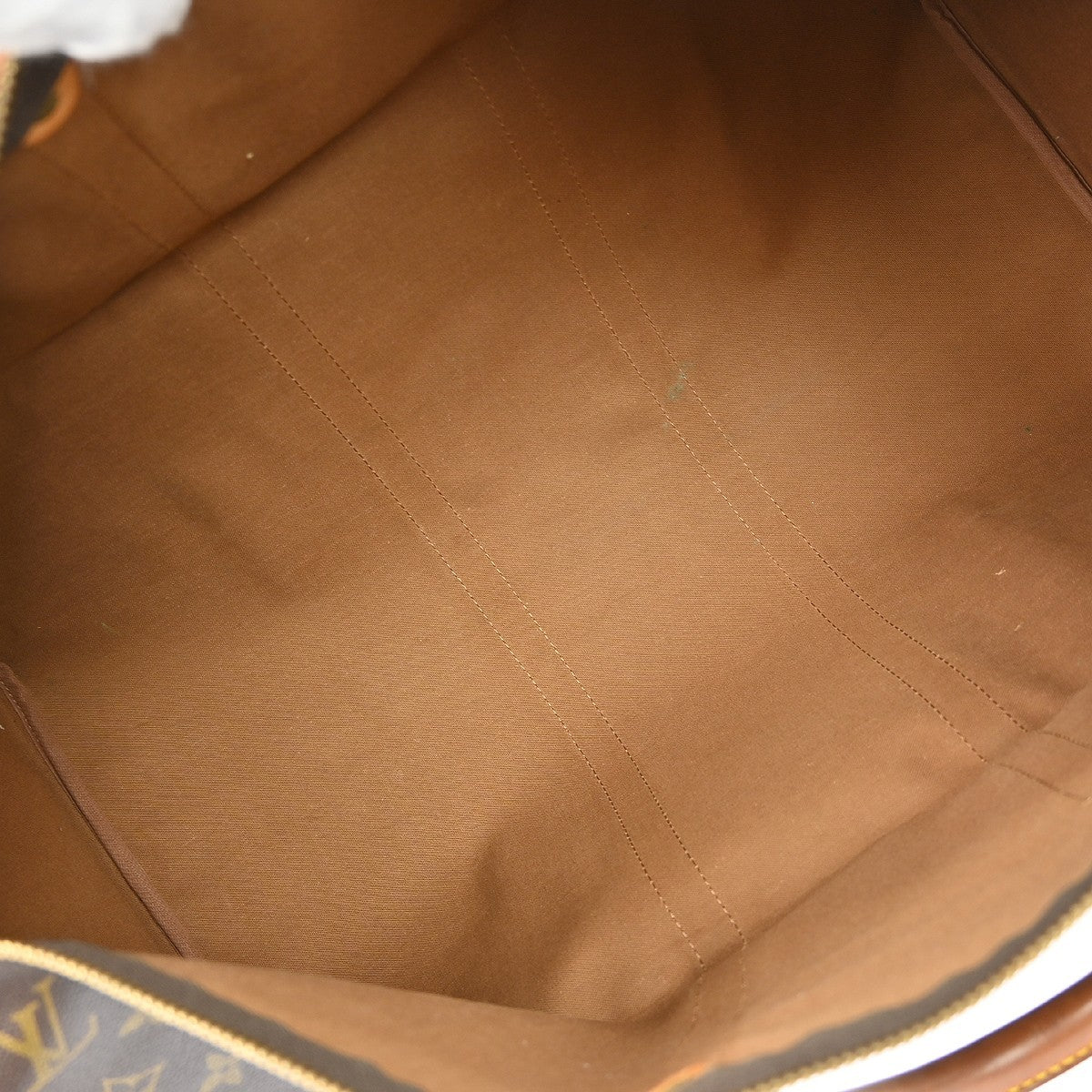 Louis Vuitton Keepall Bag Monogram Canvas Brown Canvas Travel Bag Bag (Pre-Owned)
