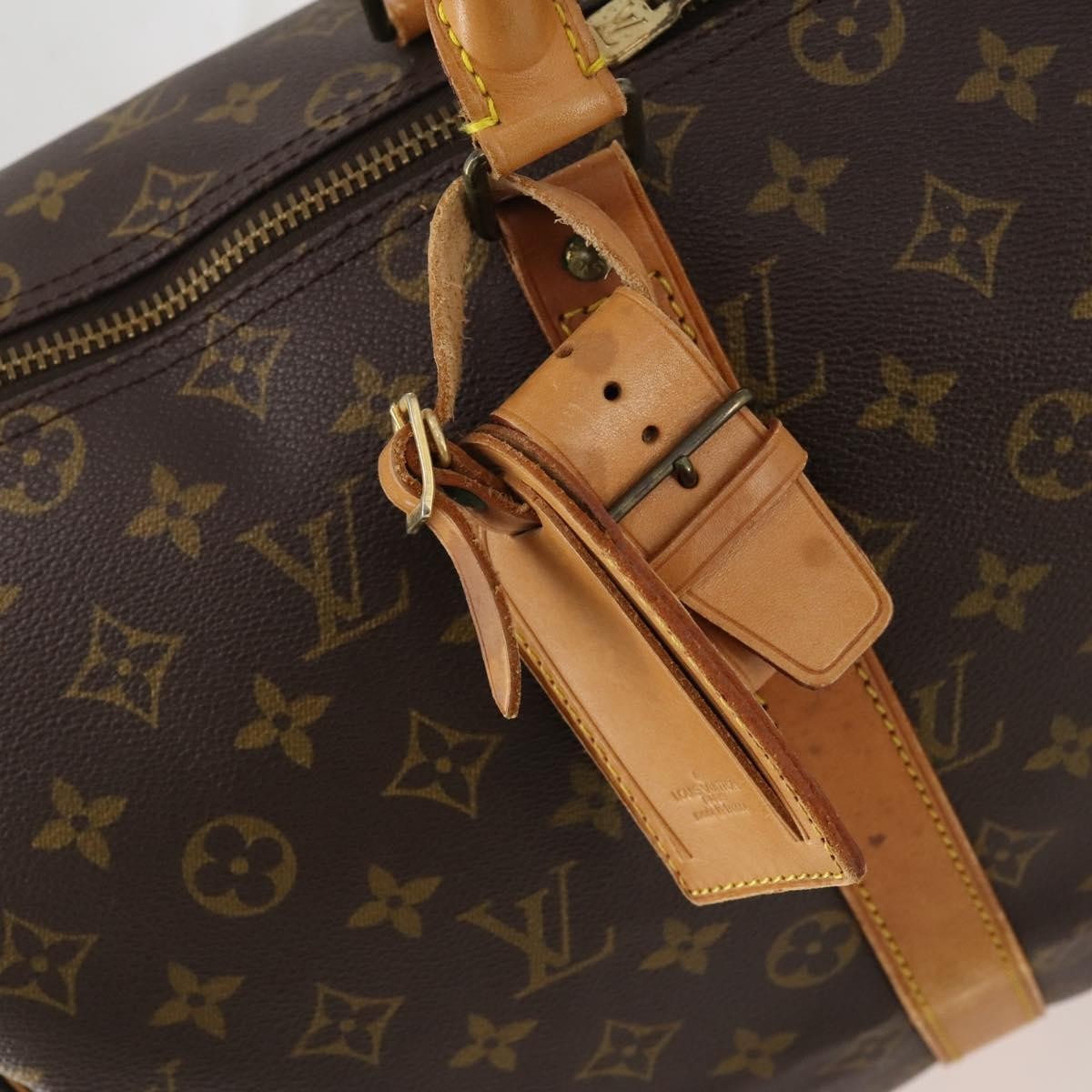 Louis Vuitton Keepall Bag Monogram Canvas Brown Canvas Travel Bag Bag (Pre-Owned)