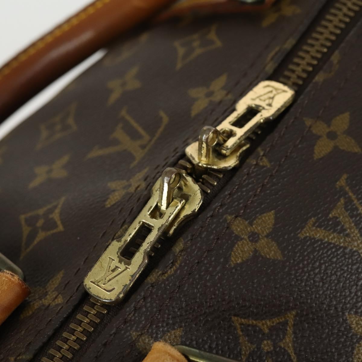 Louis Vuitton Keepall Bag Monogram Canvas Brown Canvas Travel Bag Bag (Pre-Owned)