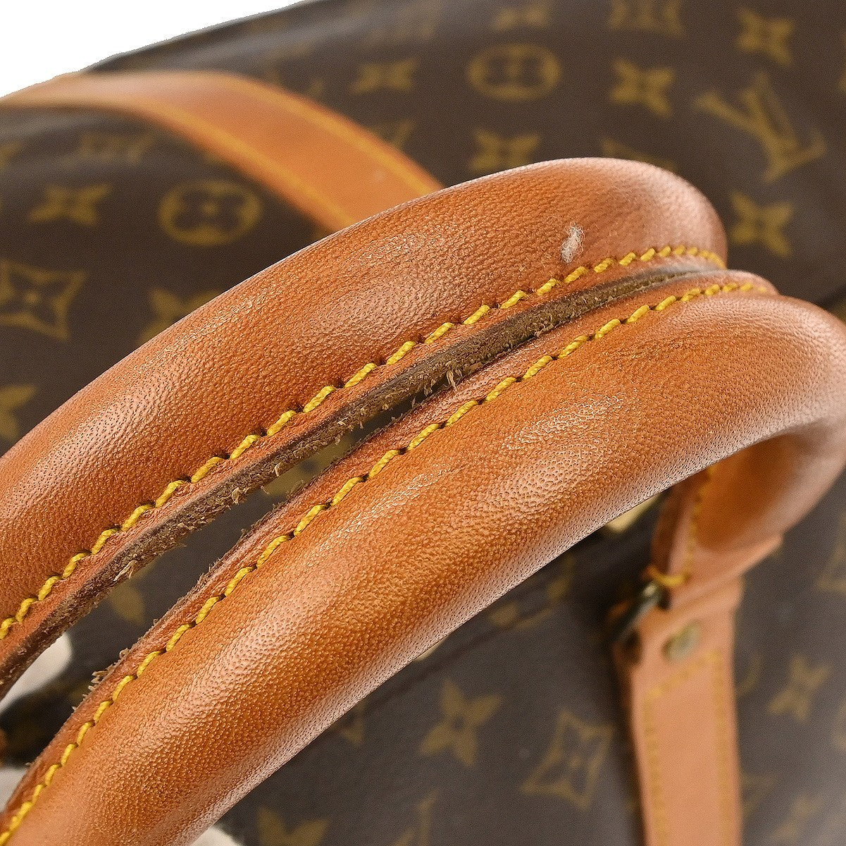 Louis Vuitton Keepall Bag Monogram Canvas Brown Canvas Travel Bag Bag (Pre-Owned)