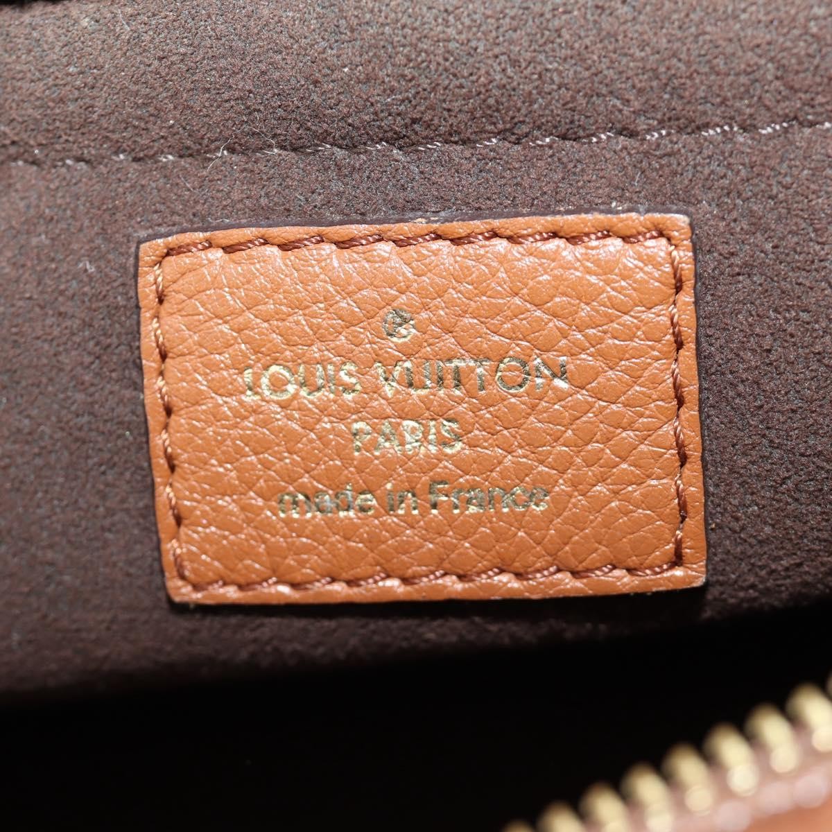 Louis Vuitton Lunar Handbag Mahina Leather Brown Leather Shoulder Bag Bag (Pre-Owned)