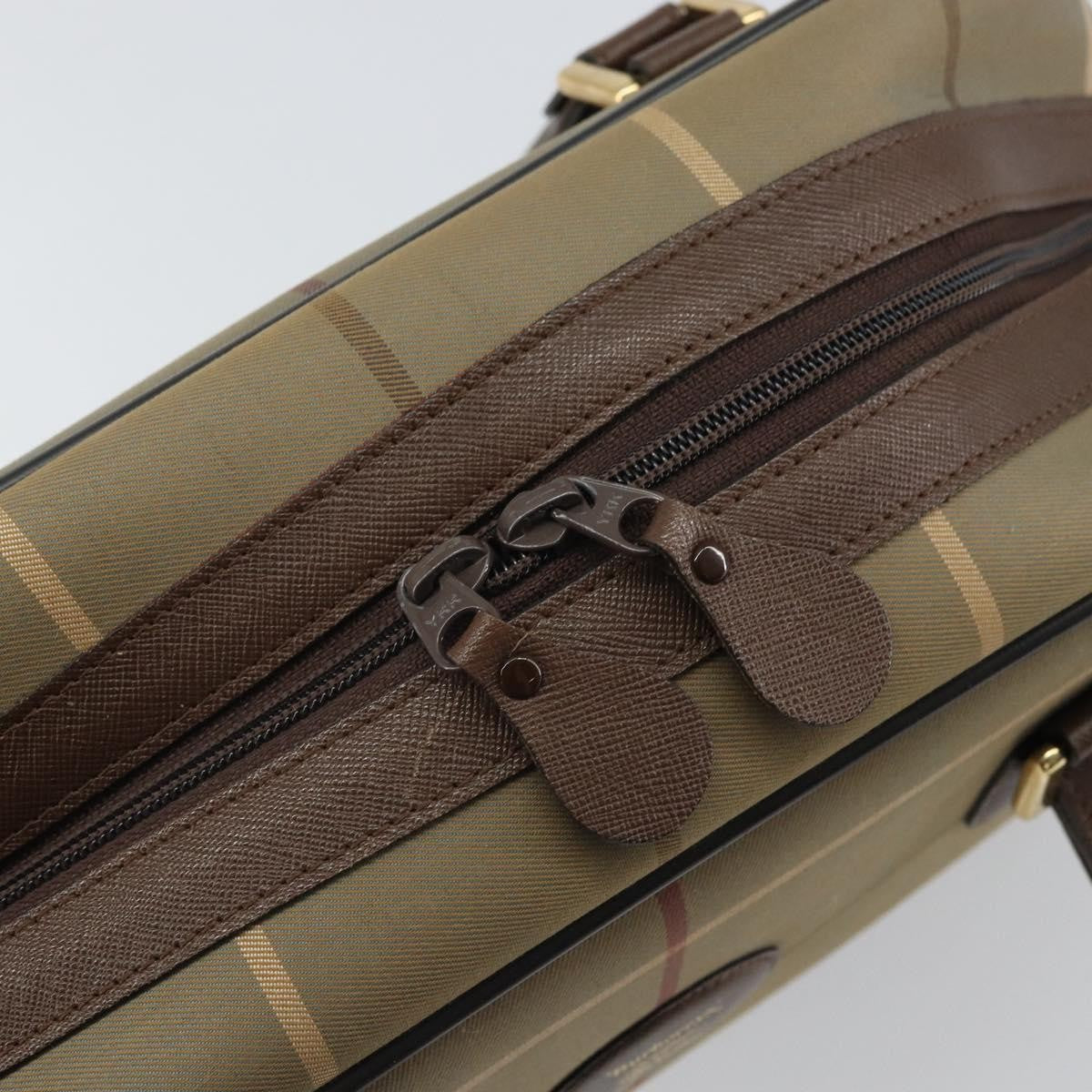 Burberry Nova Check Handbag Nova Check Canvas Brown Canvas Handbag (Pre-Owned)