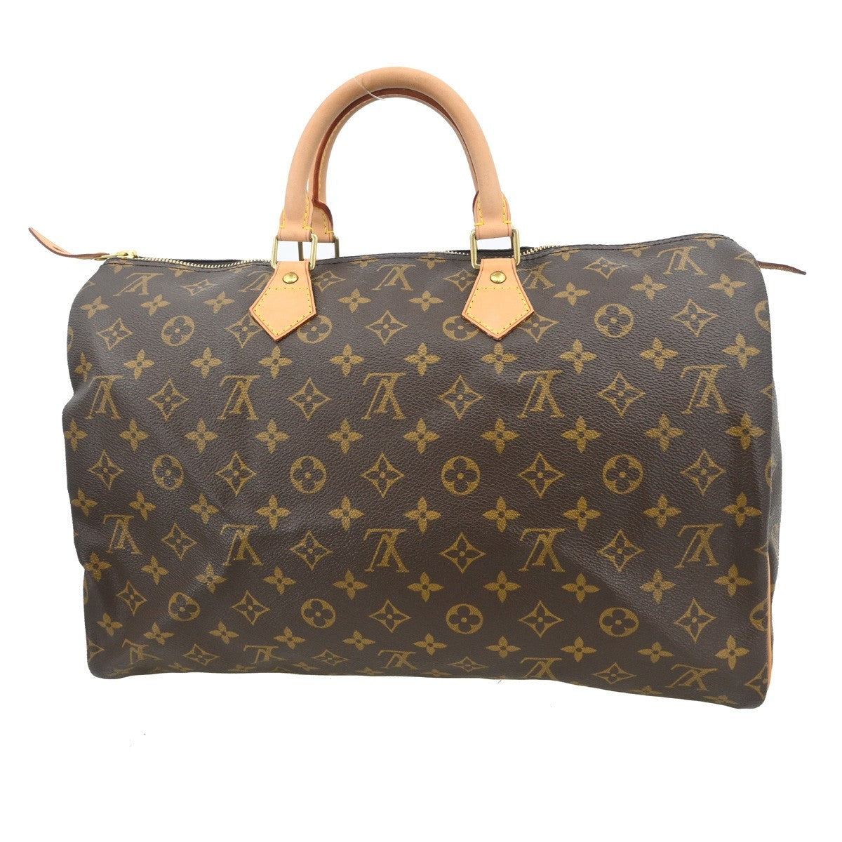 Louis Vuitton Speedy Handbag Monogram Canvas Brown Canvas Handbag (Pre-Owned)
