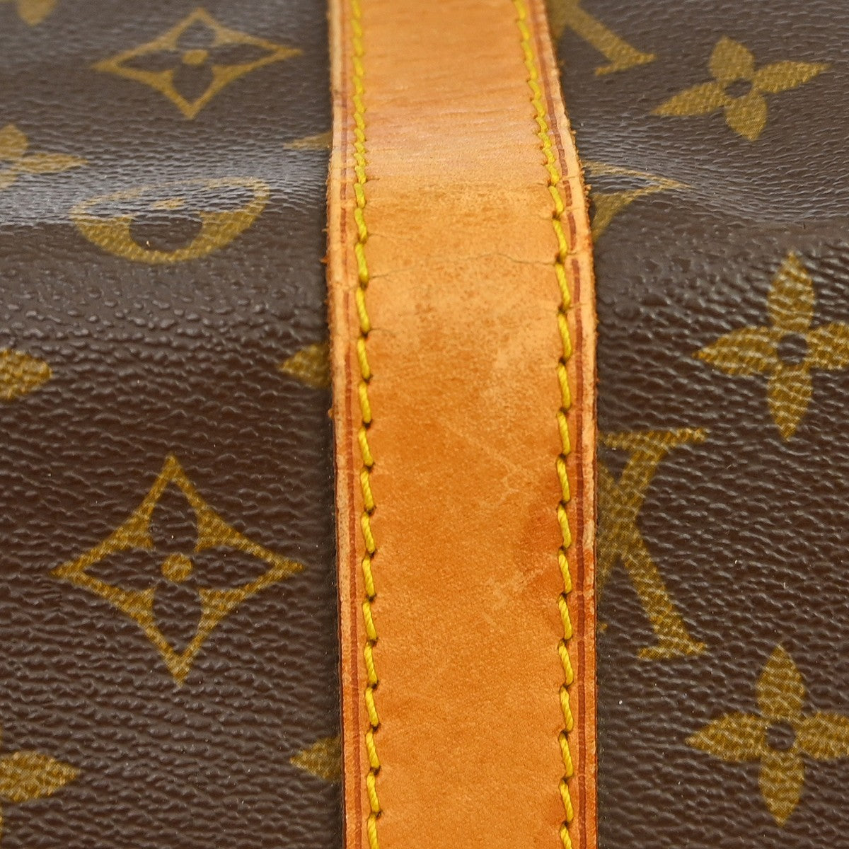 Louis Vuitton Keepall Bag Monogram Canvas Brown Canvas Handbag (Pre-Owned)