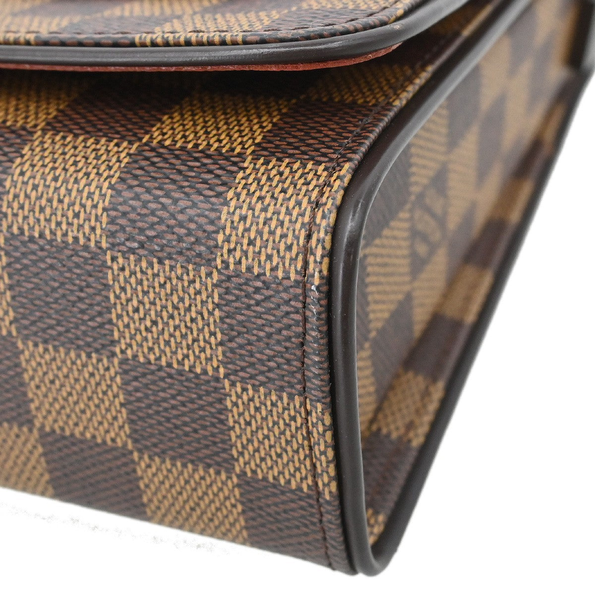 Louis Vuitton Tribeca Carre Handbag Damier Brown Canvas Handbag (Pre-Owned)