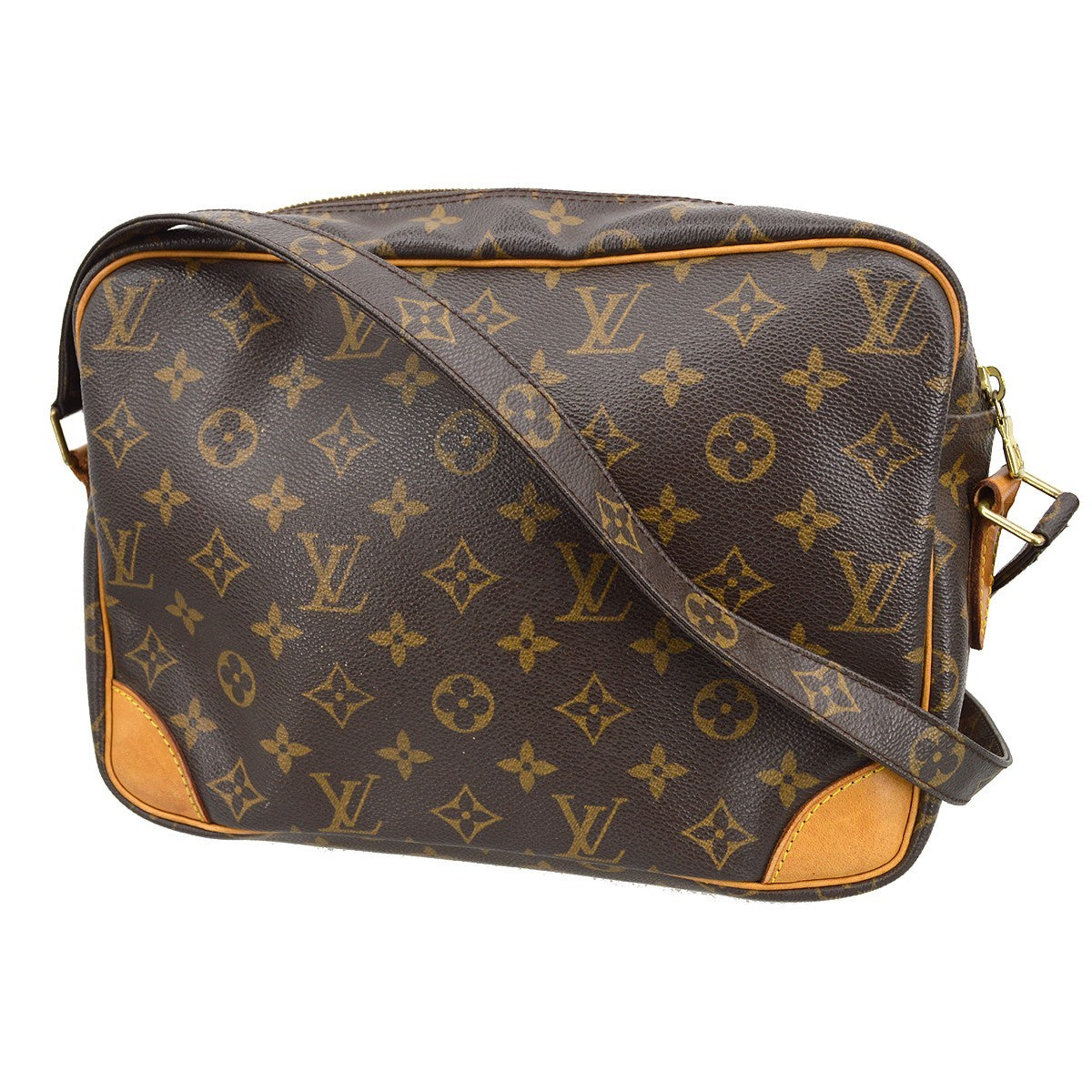 Louis Vuitton Nil Messenger Bag Monogram Canvas Brown Canvas Shoulder Bag Bag (Pre-Owned)