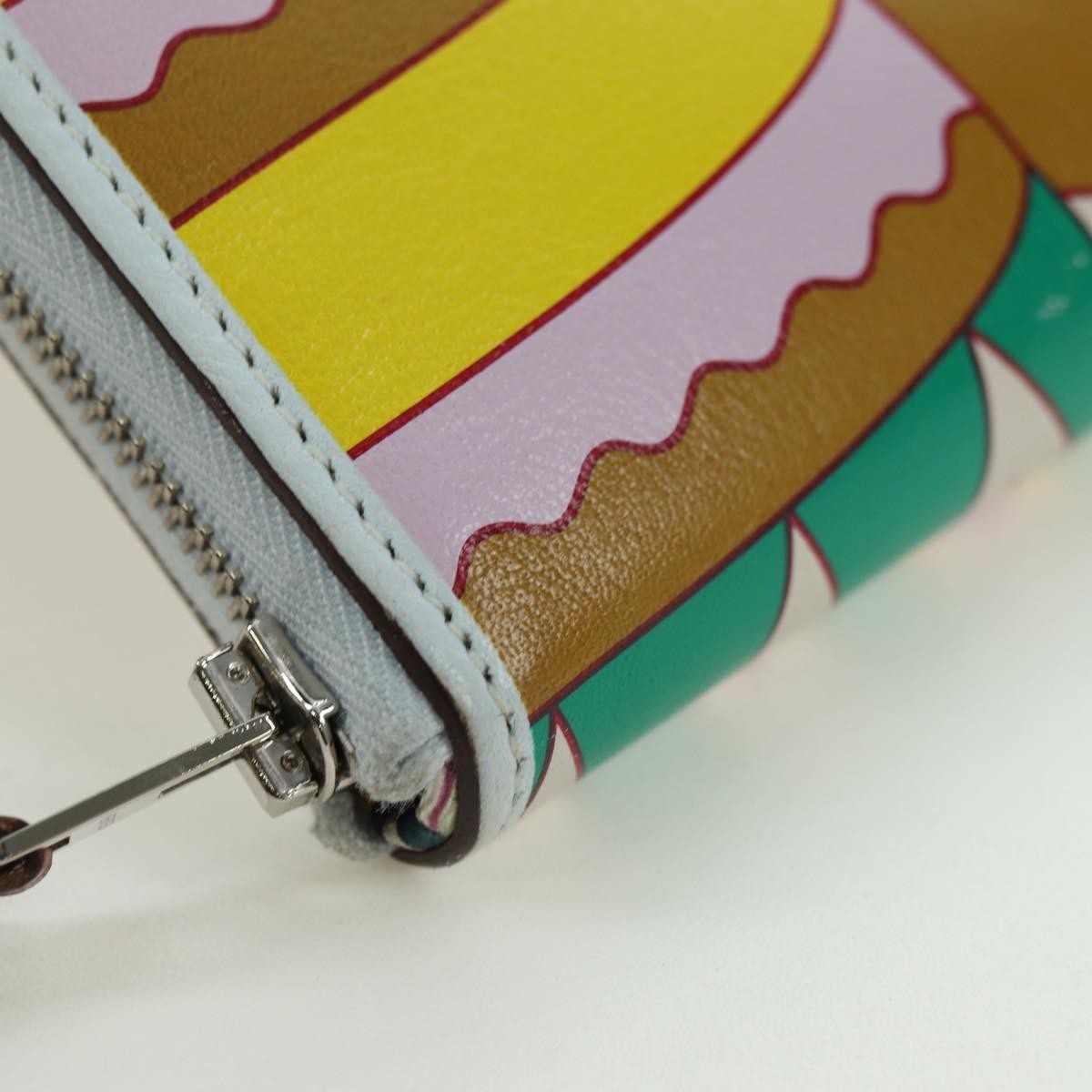 Hermes Azap Zip Around Wallet Printed Leather Multicolour Leather Wallets Accessory (Pre-Owned)