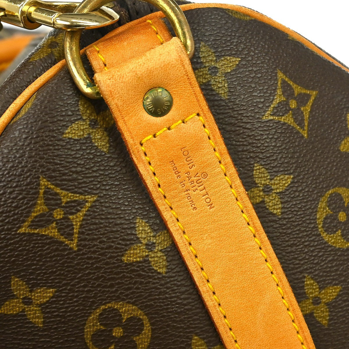 Louis Vuitton Keepall Bandouliere Bag Monogram Canvas Brown Canvas Travel Bag Bag (Pre-Owned)