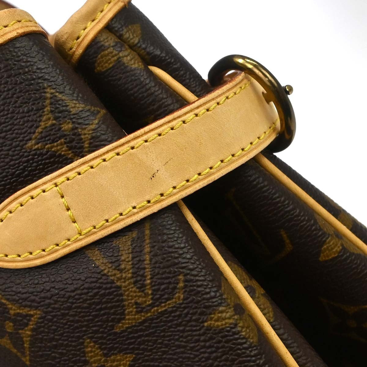 Louis Vuitton Batignolles Handbag Monogram Canvas Brown Canvas Tote Bag Bag (Pre-Owned)