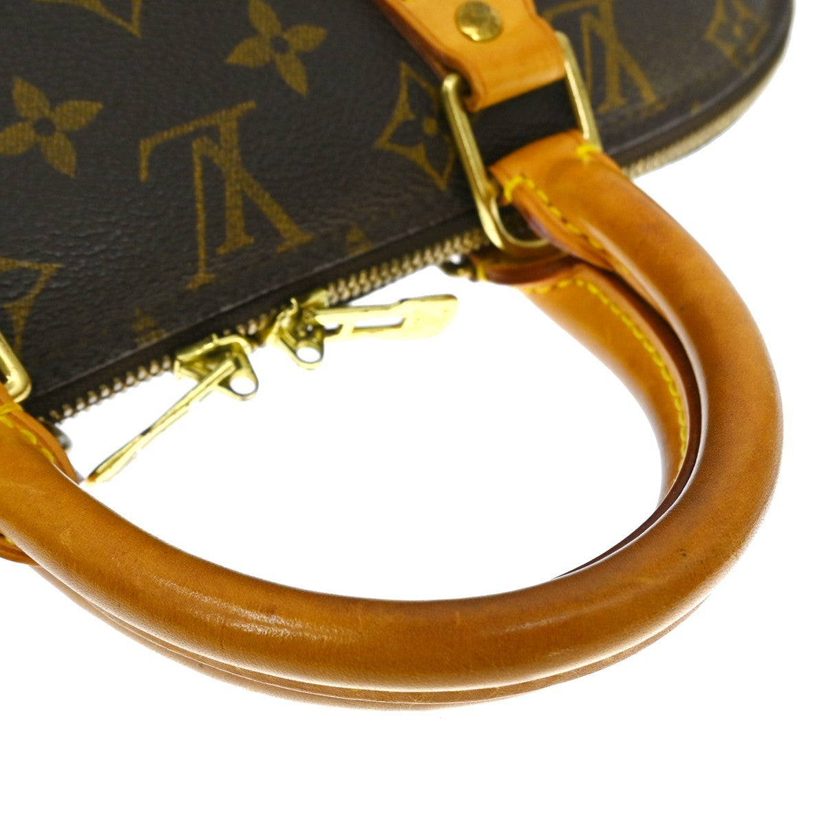 Louis Vuitton Alma Handbag Monogram Canvas Brown Canvas Handbag (Pre-Owned)