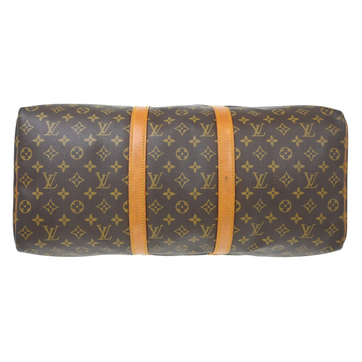 Louis Vuitton Keepall Bag Monogram Canvas Brown Canvas Travel Bag Bag (Pre-Owned)