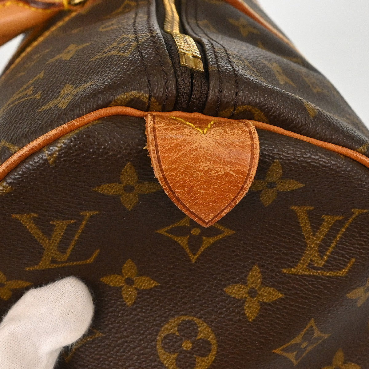 Louis Vuitton Keepall Bag Monogram Canvas Brown Canvas Travel Bag Bag (Pre-Owned)