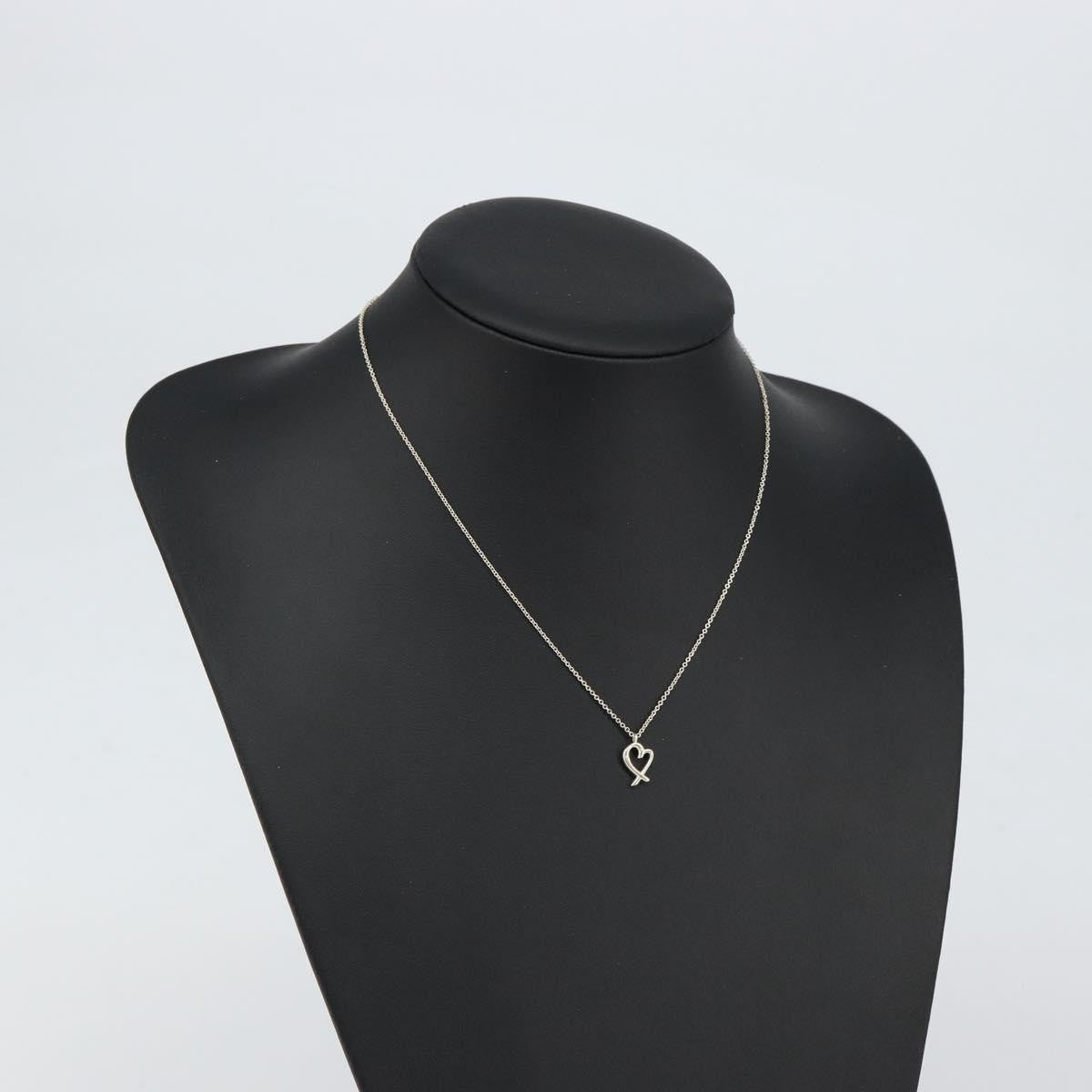Tiffany & Co. Paloma Picasso Loving Heart Pendant Necklace Silver 925 Silver Silver Necklace Jewelry (Pre-Owned)