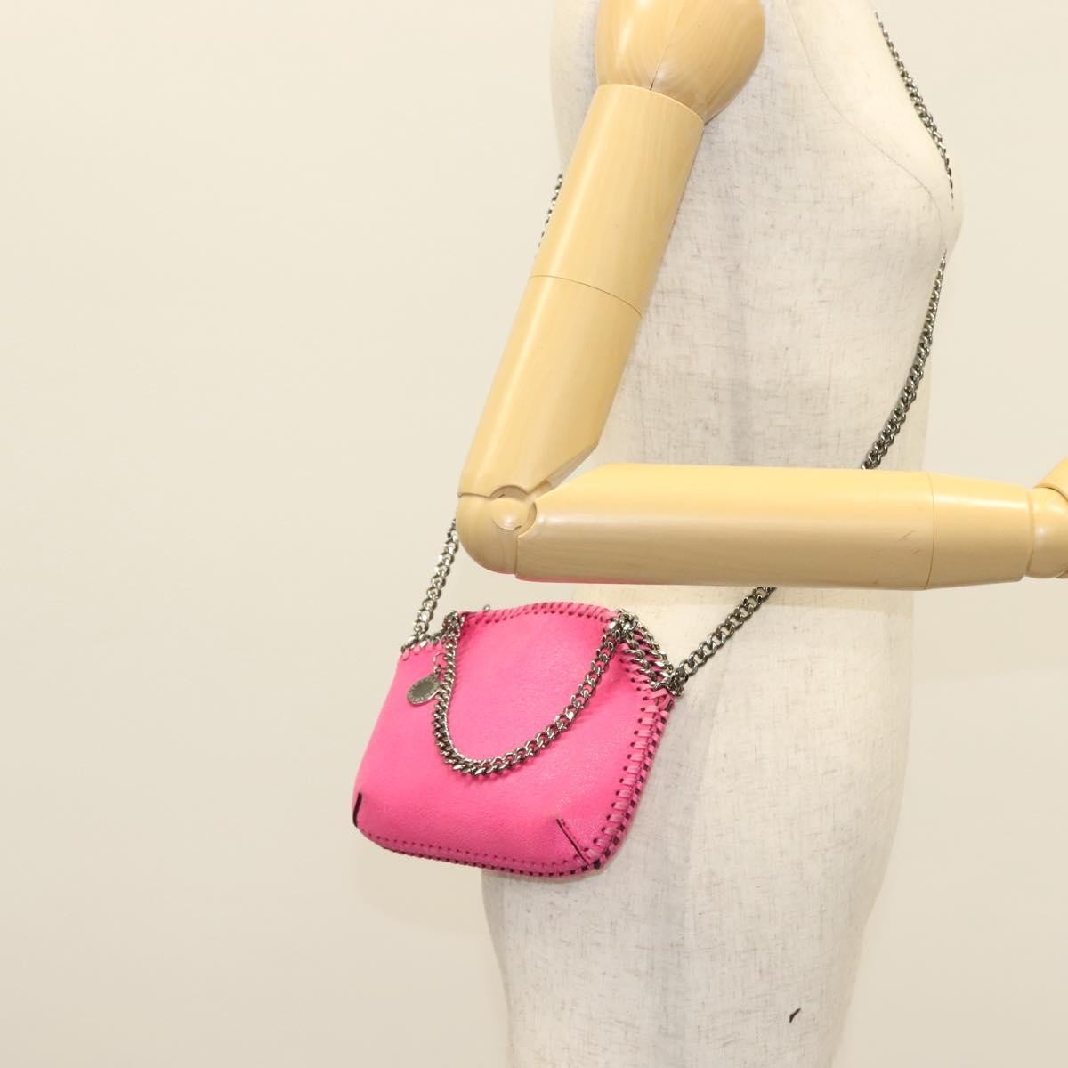 Stella Mccartney Falabella Tote Suede Pink Suede Bag (Pre-Owned)