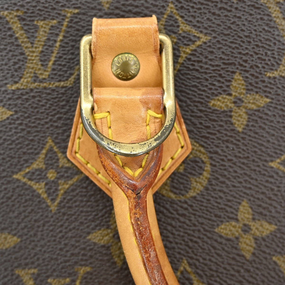 Louis Vuitton Alma Handbag Monogram Canvas Brown Canvas Handbag (Pre-Owned)
