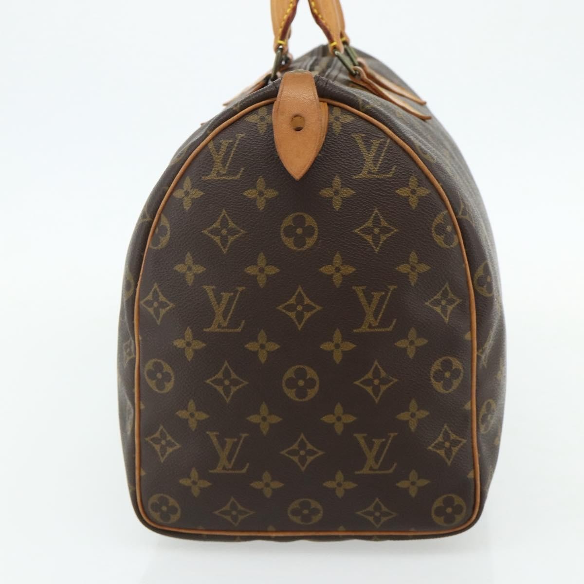 Louis Vuitton Speedy Handbag Monogram Canvas Brown Canvas Handbag (Pre-Owned)