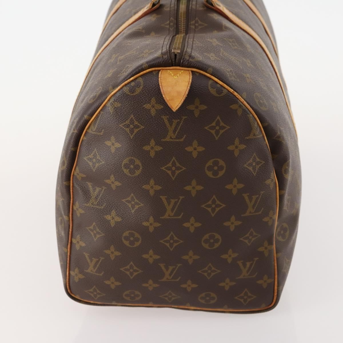 Louis Vuitton Keepall Bag Monogram Canvas Brown Canvas Travel Bag Bag (Pre-Owned)