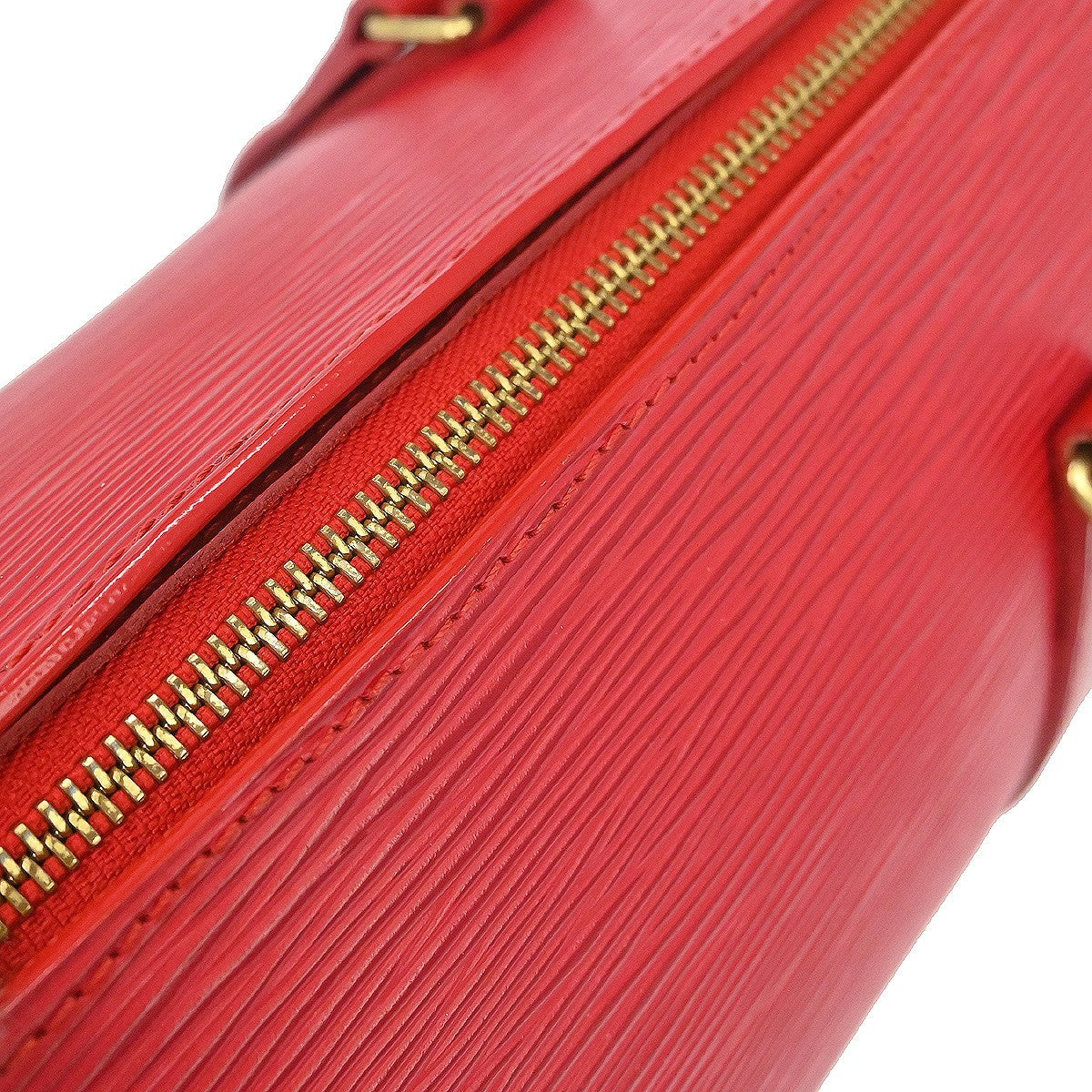 Louis Vuitton Soufflot Handbag Epi Leather Red Leather Handbag (Pre-Owned)