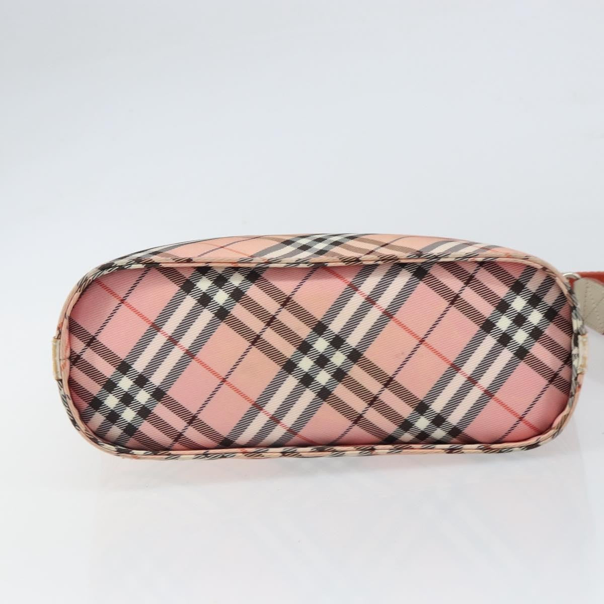 Burberry Nova Check Shoulder Bag Canvas Pink Canvas Shoulder Bag Bag (Pre-Owned)