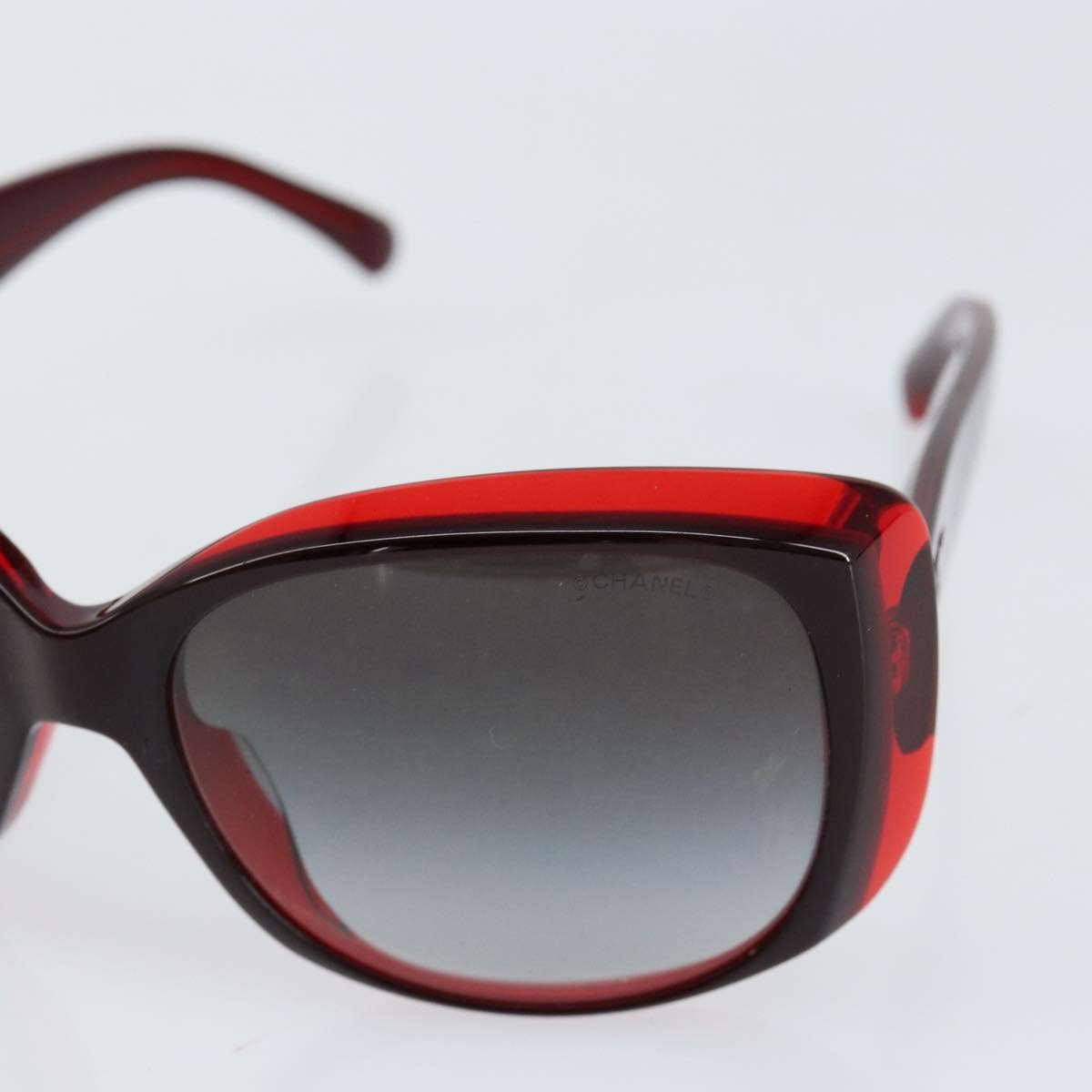 Chanel Logo Cc Sunglasses Plastic Red Plastic Sunglasse Accessory (Pre-Owned)