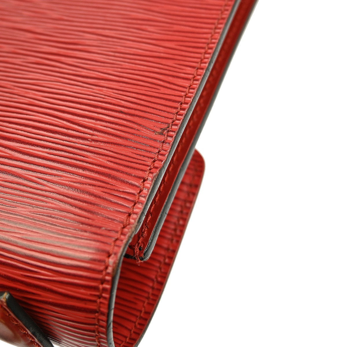 Louis Vuitton Monceau Handbag Epi Leather Red Leather Handbag (Pre-Owned)