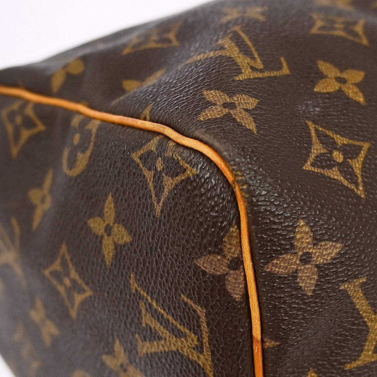 Louis Vuitton Speedy Handbag Monogram Canvas Brown Canvas Handbag (Pre-Owned)