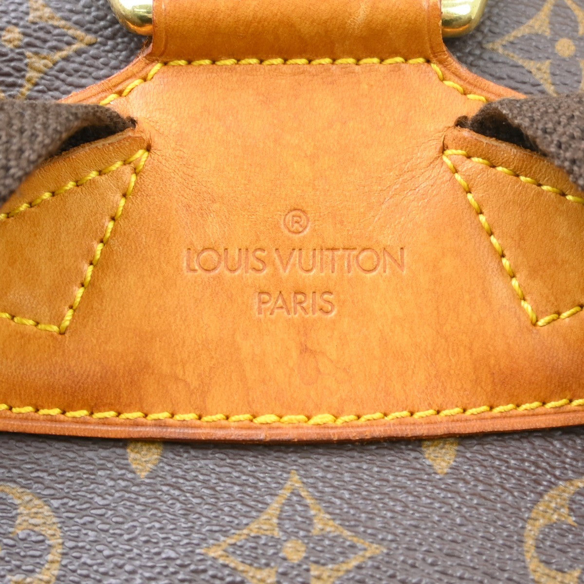 Louis Vuitton Vintage Montsouris Backpack Monogram Canvas Brown Canvas Backpack Bag (Pre-Owned)