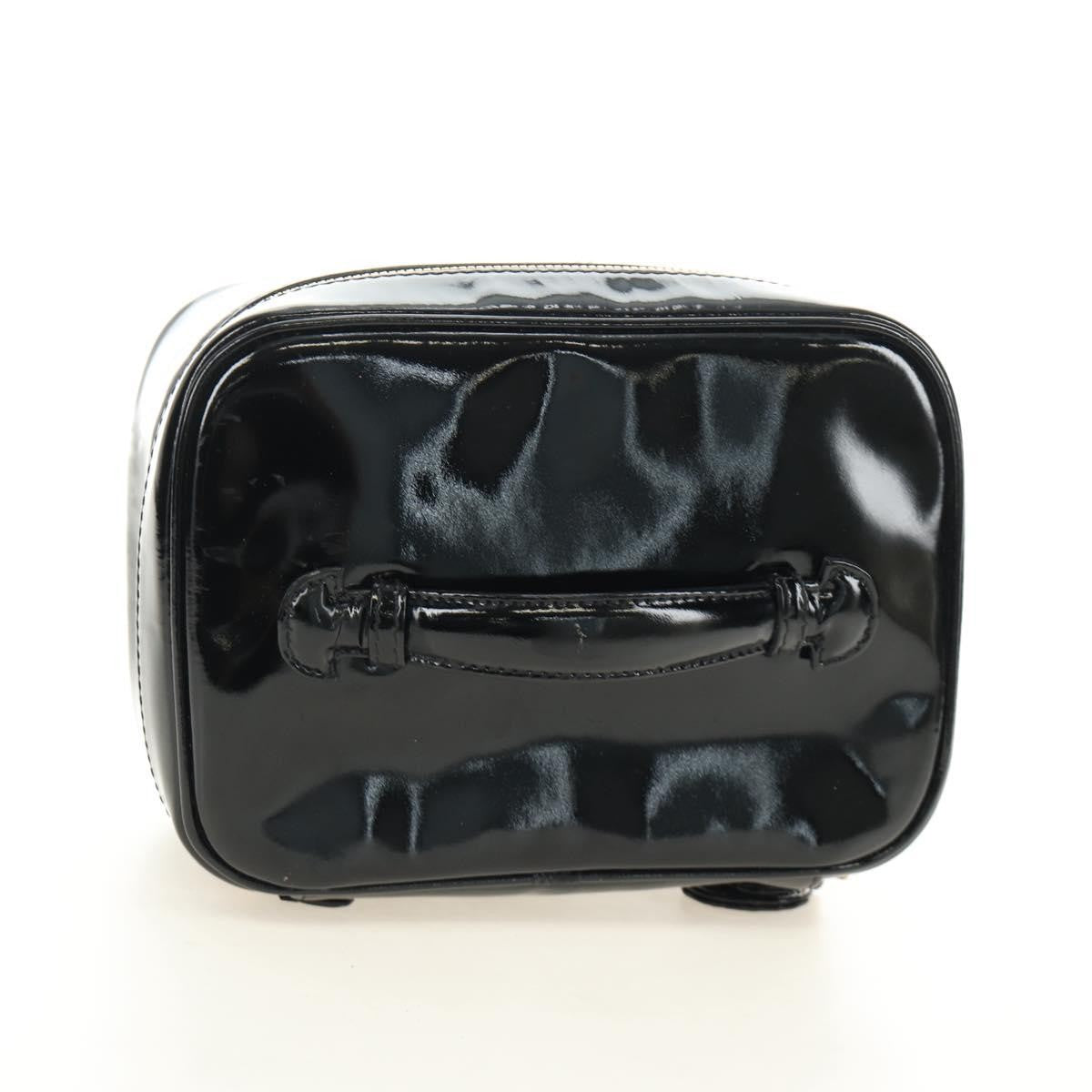 Chanel Vintage Timeless Cosmetic Case Patent Black Patent_Leather Clutche & Pouche Bag (Pre-Owned)