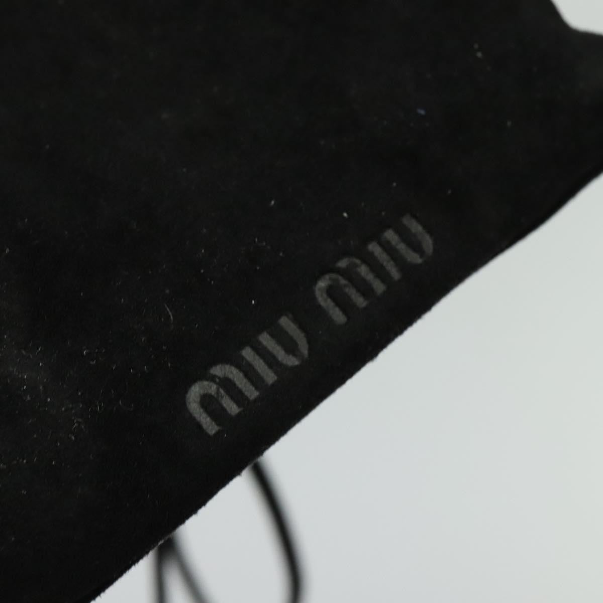 Miu Miu Kisslock Clutch Suede Black Suede Clutche & Pouche Bag (Pre-Owned)