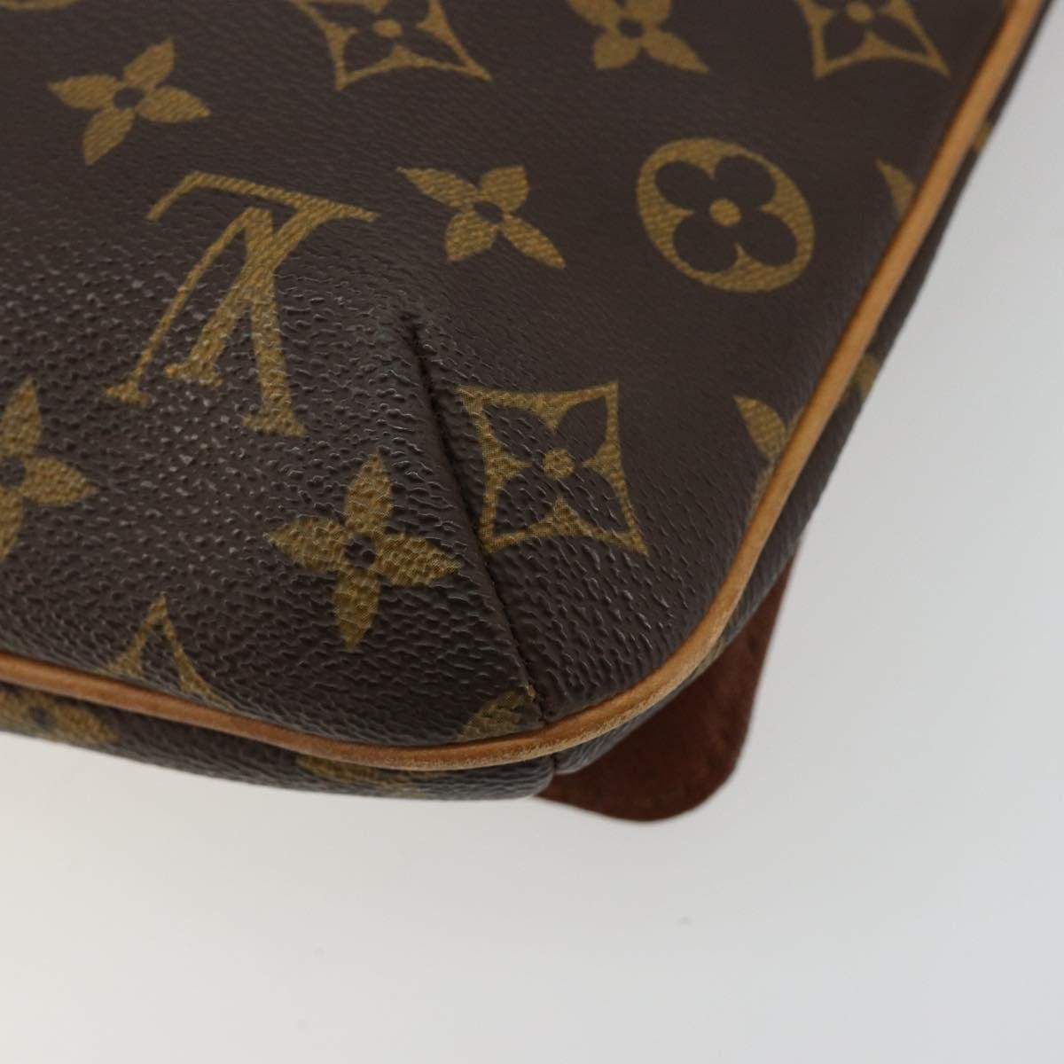 Louis Vuitton Musette Tango Handbag Monogram Canvas Brown Canvas Shoulder Bag Bag (Pre-Owned)