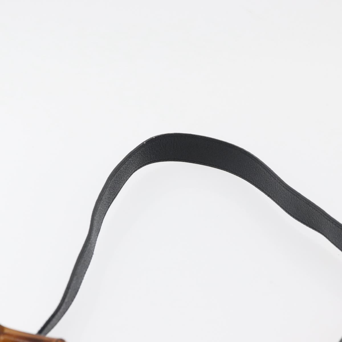 Gucci Bamboo Tote Bag Suede Black Suede Tote Bag Bag (Pre-Owned)