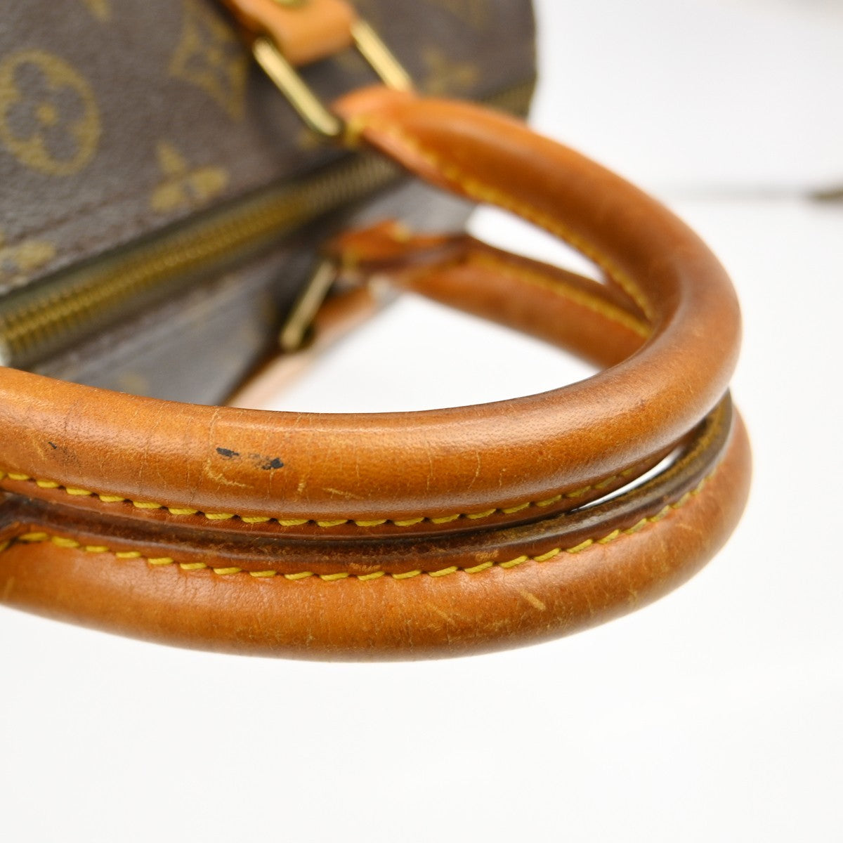 Louis Vuitton Speedy Handbag Monogram Canvas Brown Canvas Handbag (Pre-Owned)