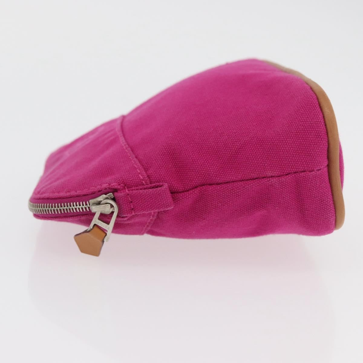 Hermes Bolide Travel Pouch Canvas Pink Canvas Clutche & Pouche Bag (Pre-Owned)