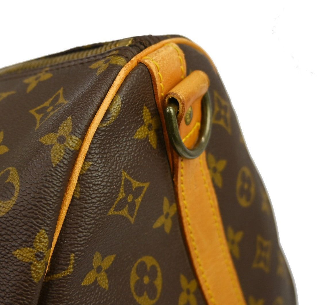 Louis Vuitton Keepall Bandouliere Bag Monogram Canvas Brown Canvas Travel Bag Bag (Pre-Owned)
